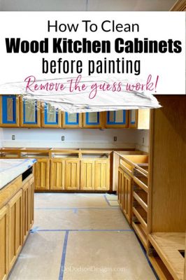 How to Clean Kitchen Cabinets Before Painting: A Comprehensive Guide